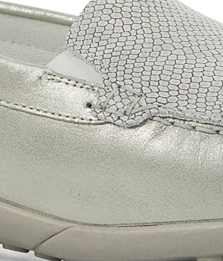 Waldläufer Waldlaufer Instappers Loafers Female Damesschoenen Leer 640004 met Grijs