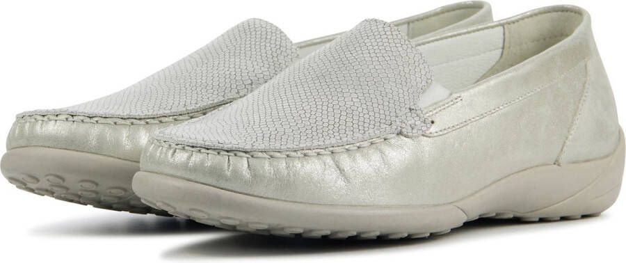 Waldläufer Waldlaufer Instappers Loafers Female Damesschoenen Leer 640004 met Grijs