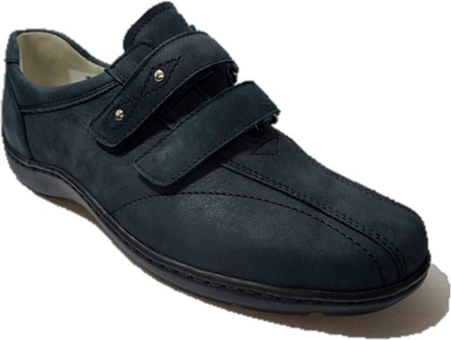 Waldläufer Waldlaufer Klittenbandschoen 496301 191 217 Wijdte H Blauw Nubuck
