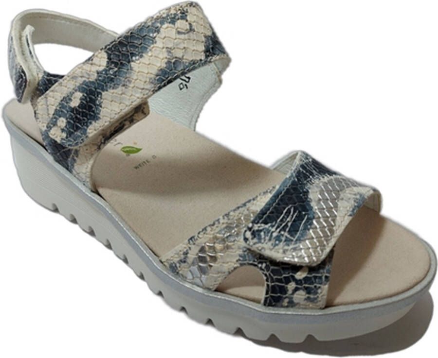 Waldläufer Waldlaufer Sandaal 223002 169 217 G Wit Blauw