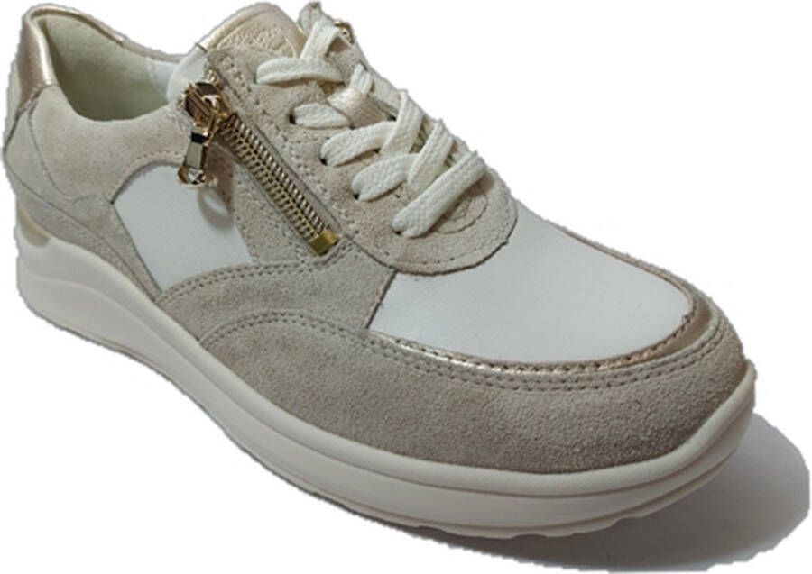 Waldläufer Waldlaufer Sneaker 760001 600 993 Wijdte H Beige Wit Goud