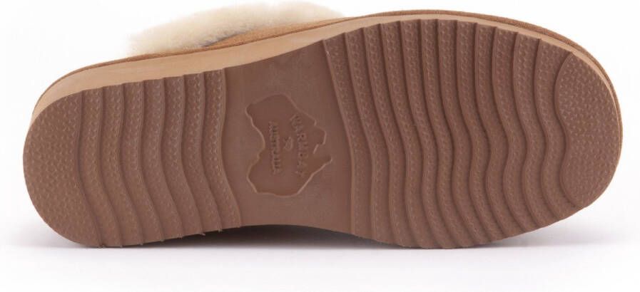 Warmbat Alice Dames Sloffen Cognac