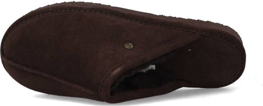 Warmbat Barron heren slipper bruin
