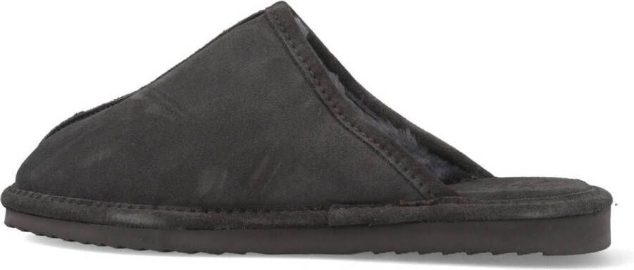 Warmbat Barron Suede Heren Pantoffels Dark grey