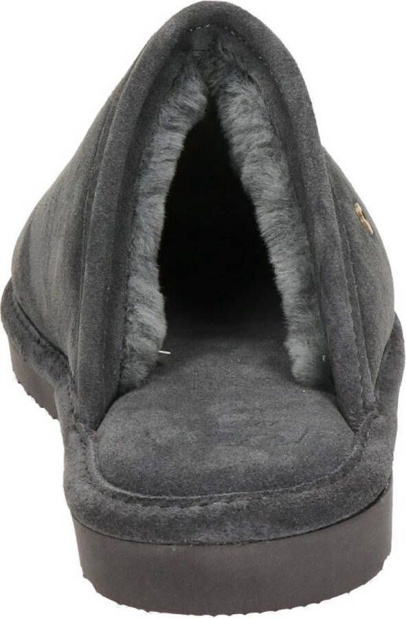Warmbat Barron Suede Heren Pantoffels Dark grey