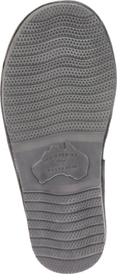 Warmbat Barron Suede Heren Pantoffels Dark grey