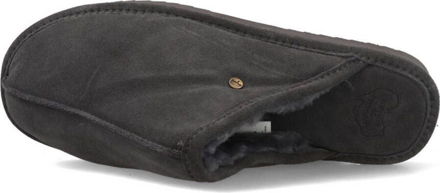 Warmbat Barron Suede Heren Pantoffels Dark grey