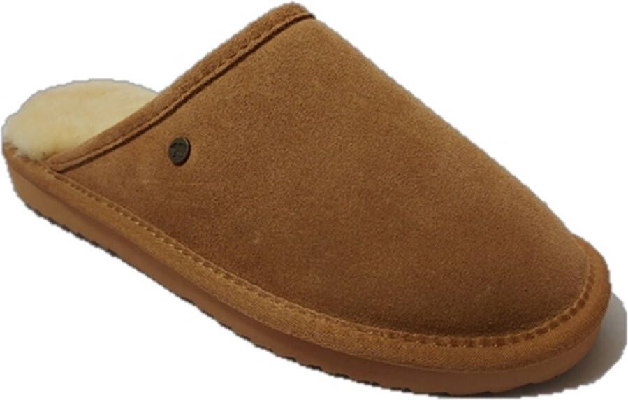 Warmbat Classic Mannen Sloffen Cognac