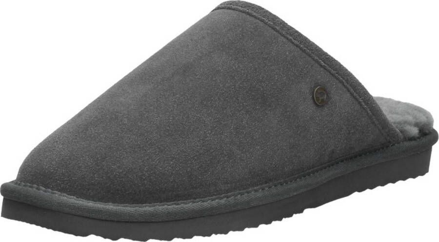 Warmbat Australia gevoerde suède pantoffels antraciet - Foto 7