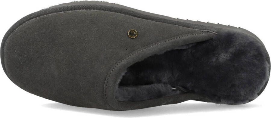 Warmbat Australia gevoerde suède pantoffels antraciet - Foto 8