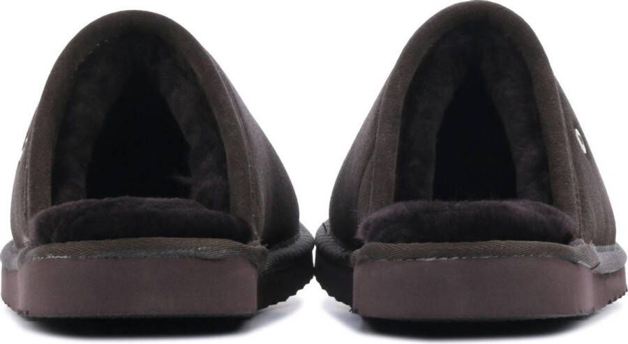 Warmbat Classic Suede Unisex Sloffen Donkerbruin