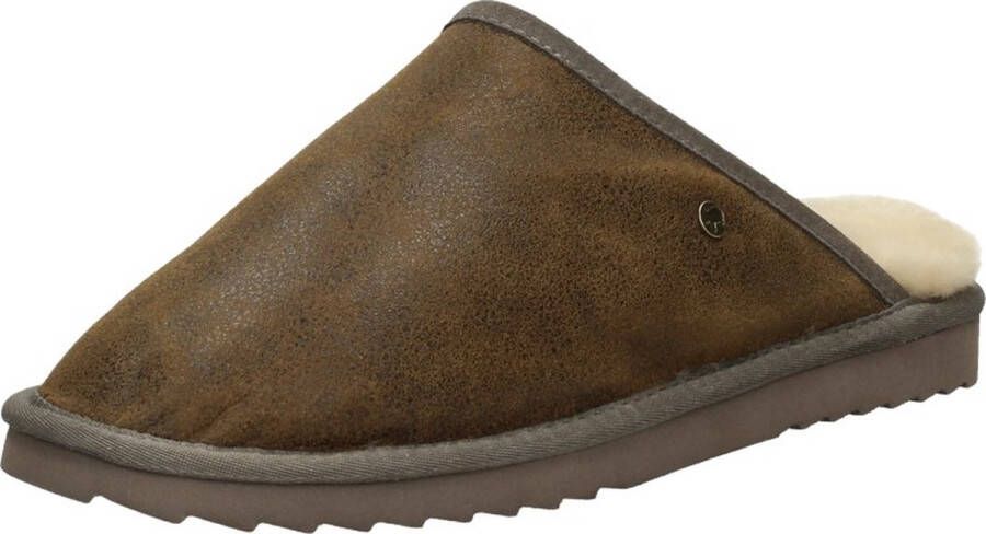 Warmbat Classic Leather Pantoffels Open donkerbruin - Foto 9