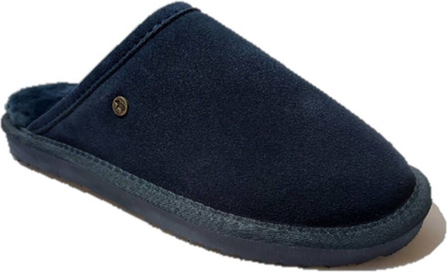 Warmbat Classic Unisex Suede Heren Sloffen Donkerblauw