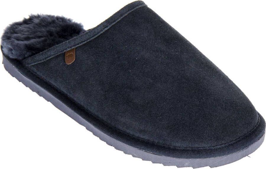 Warmbat Classic Unisex Suede Heren Sloffen Donkerblauw