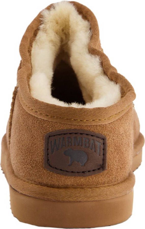 Warmbat Conner Suede Heren Sloffen Cognac