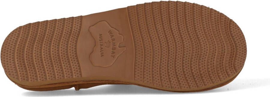 Warmbat Conner Suede Heren Sloffen Cognac