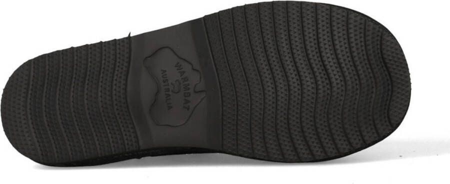 Warmbat Conner Suede Heren Sloffen Zwart