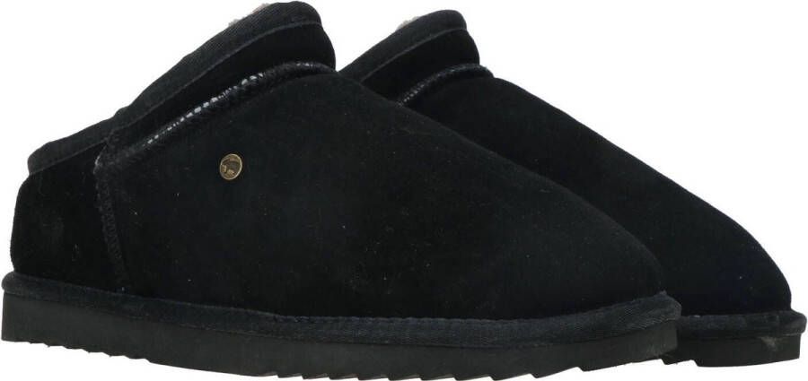 Warmbat Conner Suede Heren Sloffen Zwart