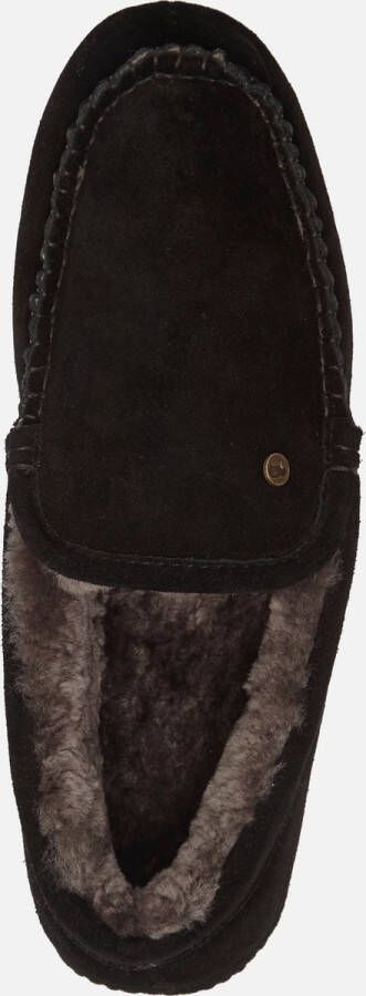 Warmbat Earlod Suede Heren Sloffen Zwart