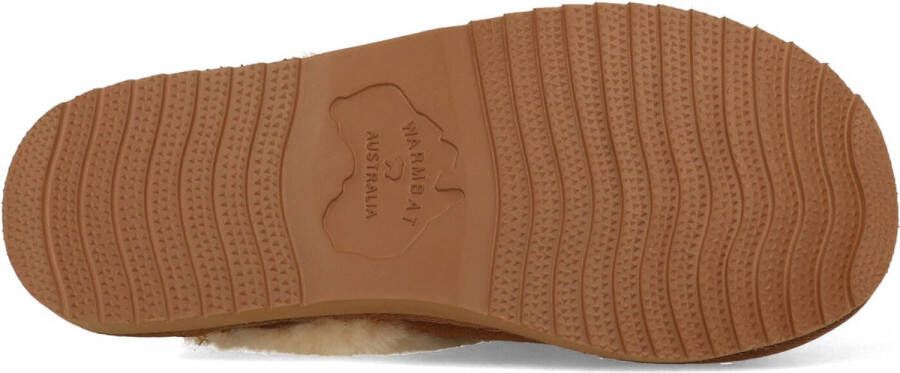 Warmbat Flurry Suede Dames Pantoffels Cognac