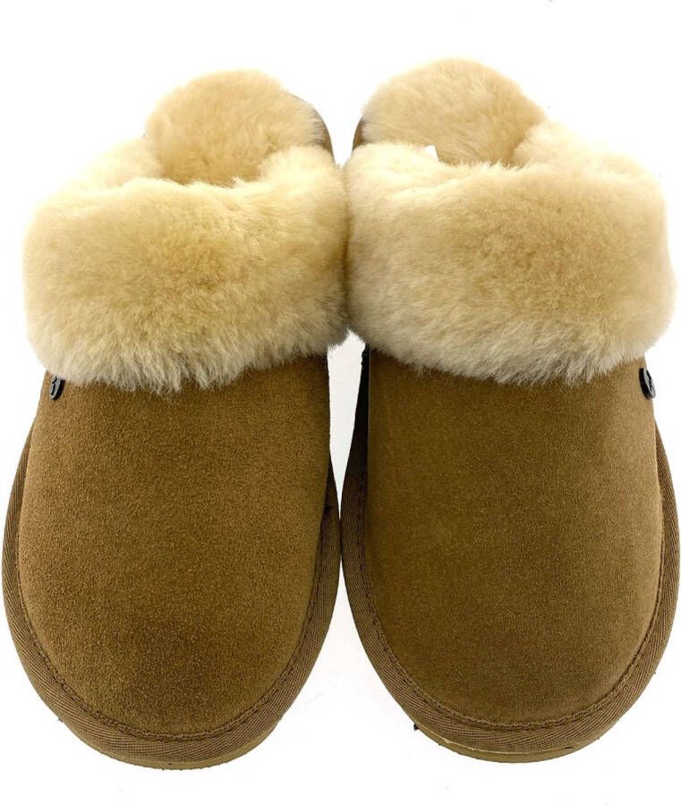 Warmbat Flurry Women Suede Dames Sloffen Cogna Bruin