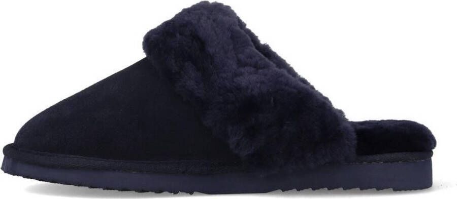 Warmbat Flurry Women Suede Dames Sloffen Donkerblauw