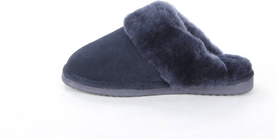 Warmbat Flurry Women Suede Dames Sloffen Donkerblauw