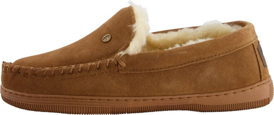 Warmbat Grizzly Mannen Sloffen Cognac
