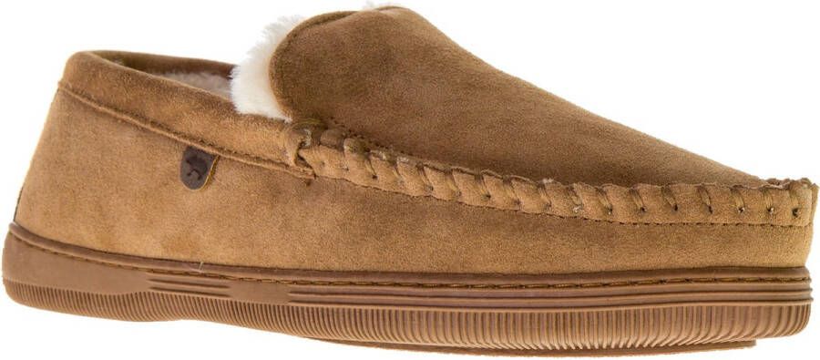 Warmbat Grizzly Mannen Sloffen Cognac