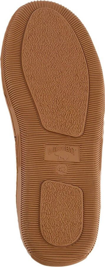 Warmbat Grizzly Mannen Sloffen Cognac
