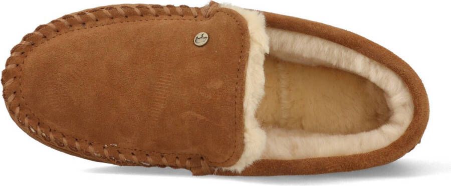 Warmbat Grizzly Mannen Sloffen Cognac