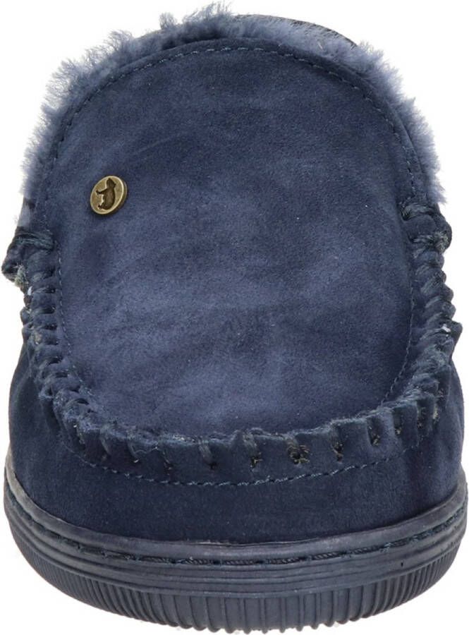 Warmbat Australia Grizzly suède pantoffels donkerblauw - Foto 10