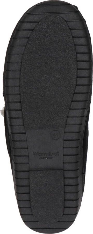 Warmbat Grizzly Men Suede Heren Sloffen Zwart