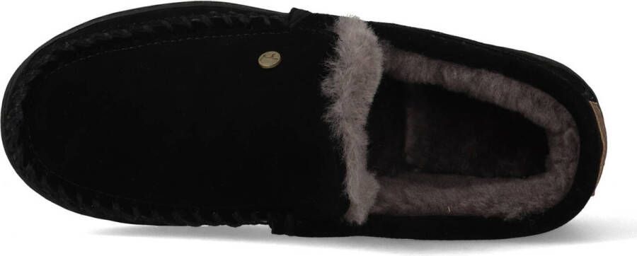 Warmbat Grizzly Men Suede Heren Sloffen Zwart