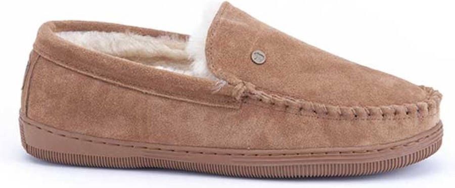Warmbat Grizzly Suede Heren Sloffen Cognac