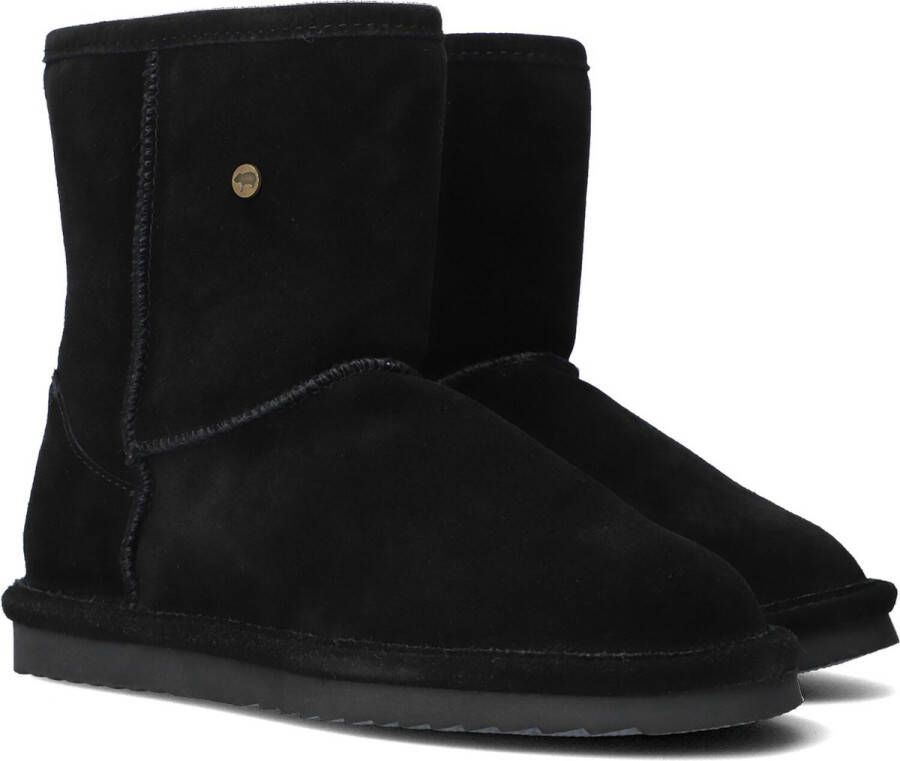Warmbat Kangaroo Women Suede Zwarte Laarzen