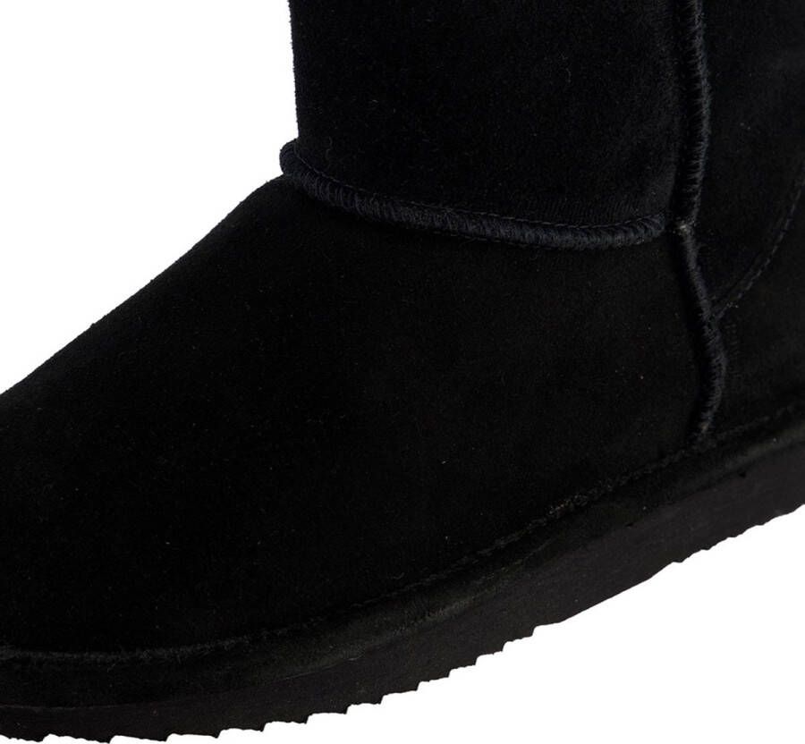 Warmbat Kangaroo Women Suede Zwarte Laarzen