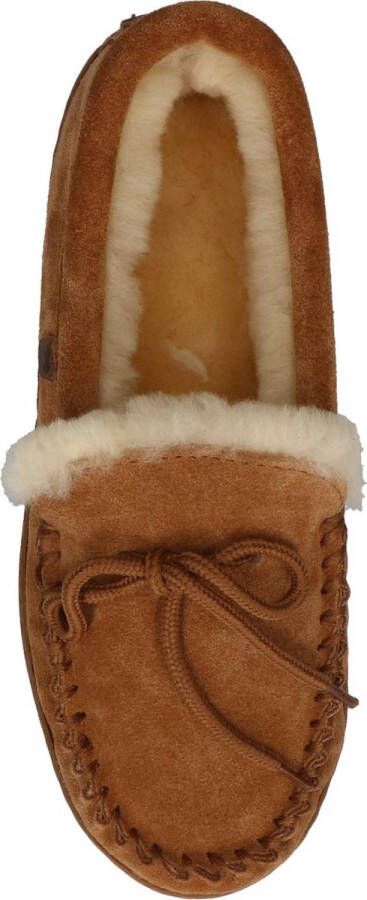 Warmbat Koala Women Suede Dames Sloffen Cognac