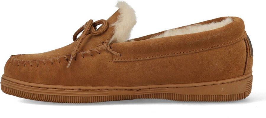 Warmbat Koala Women Suede Dames Sloffen Cognac