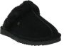 Warmbat Pantoffels Dames Sloffen Instappers Wol Harde zool Open hiel Lismore Zwart - Thumbnail 13