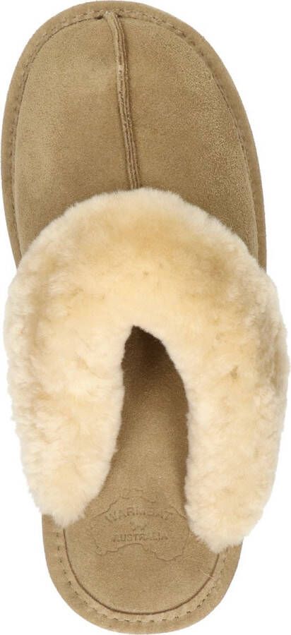 Warmbat Lismore Suede Dames Pantoffels Camel