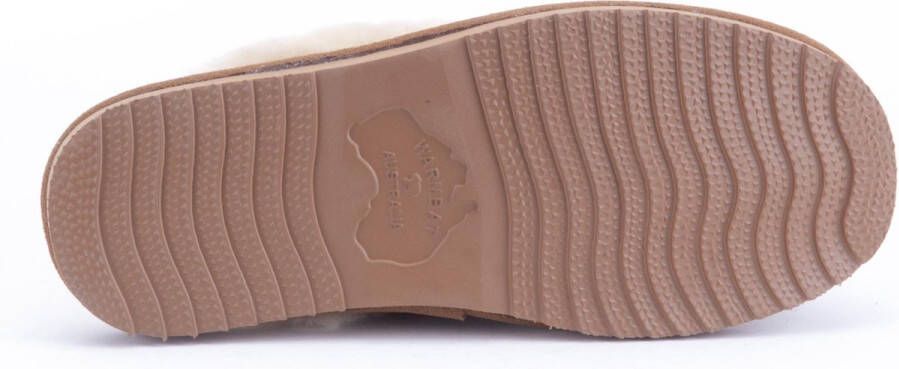 Warmbat Lismore Suede Dames Sloffen Bruin