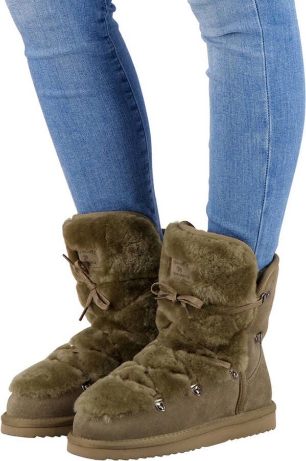 Warmbat Moonbi Dames Laarzen Camel