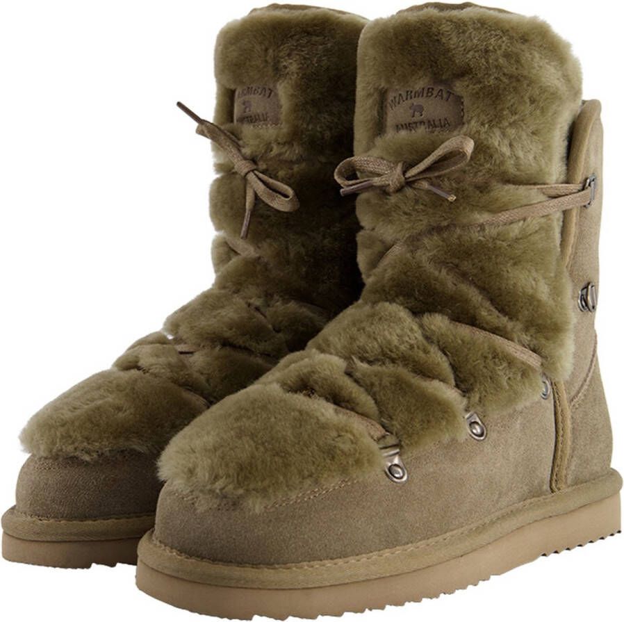 Warmbat Moonbi Dames Laarzen Camel