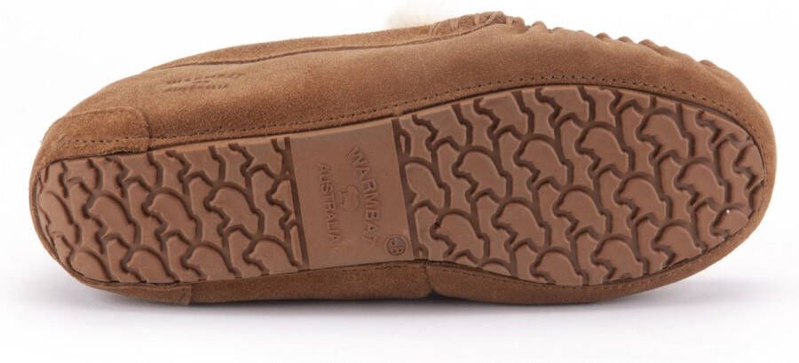 Warmbat Nowra Women Suede Dames Sloffen Cognac