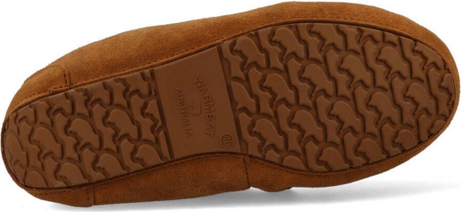 Warmbat Nowra Women Suede Dames Sloffen Cognac