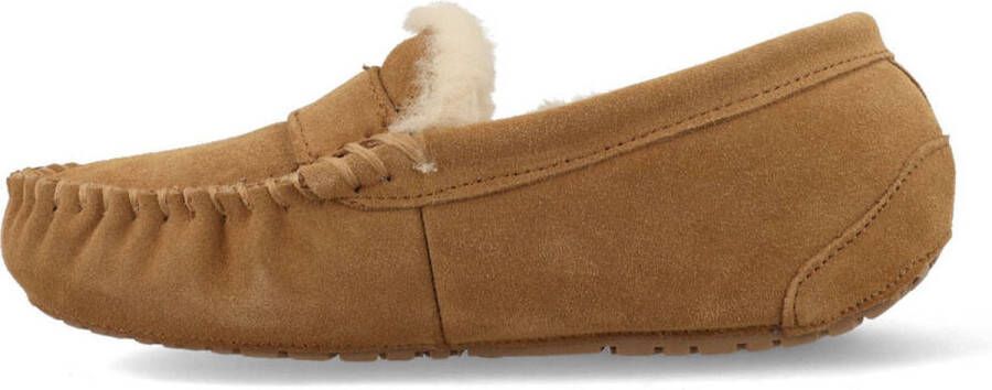 Warmbat Nowra Women Suede Dames Sloffen Cognac