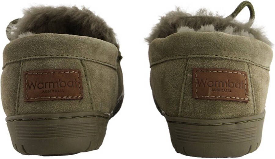 Warmbat Pantoffel Koala KLA3410 Olive Groen