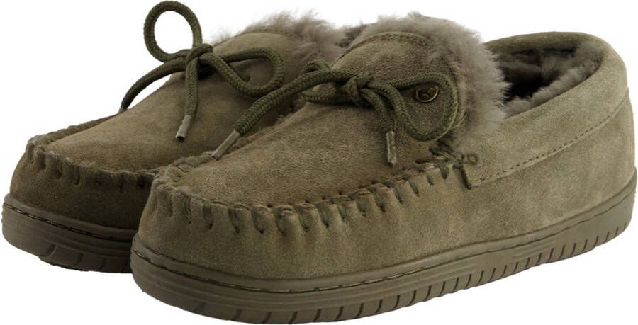 Warmbat Pantoffel Koala KLA3410 Olive Groen