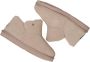 Warmbat Gezellig Suède Pantoffel Boot Beige Dames - Thumbnail 9